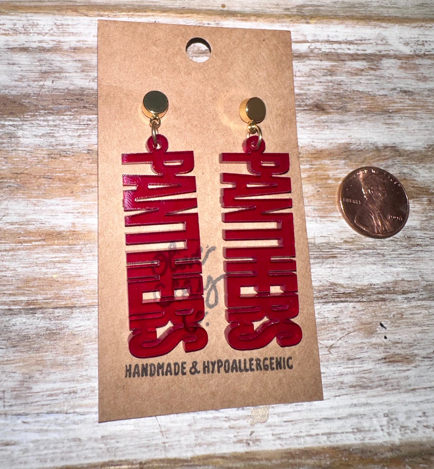Panthers earrings