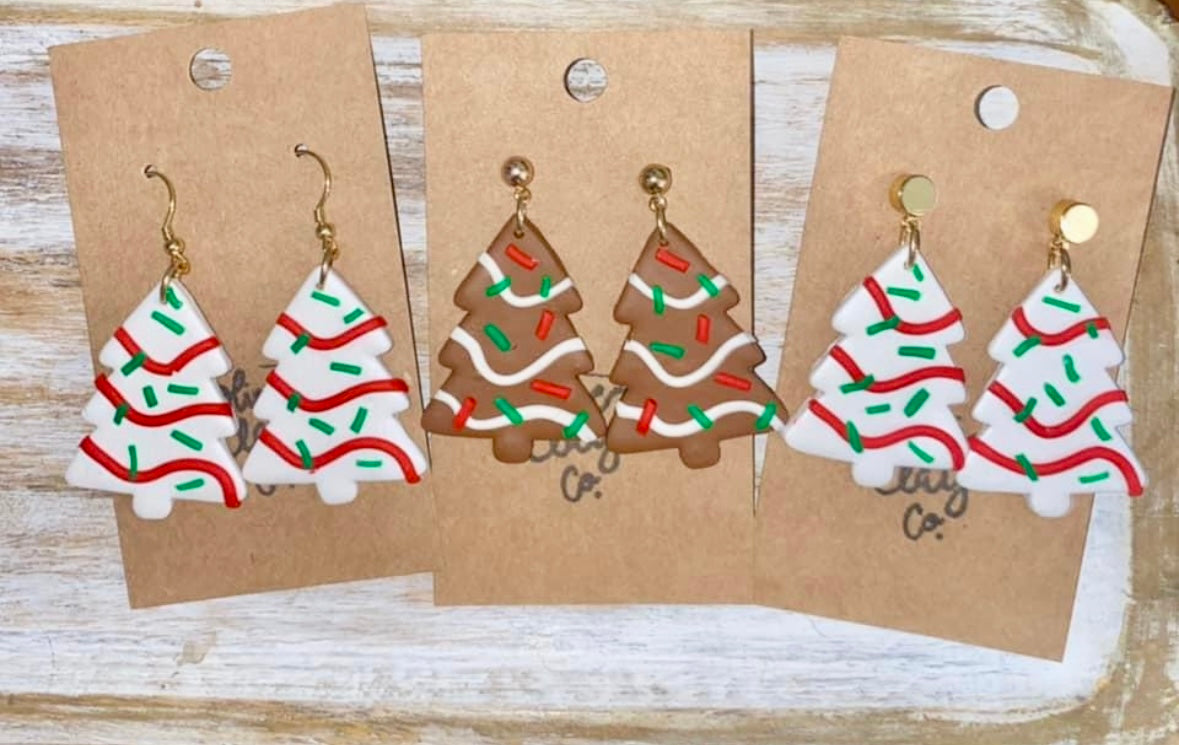 Large Debbie cake earrings