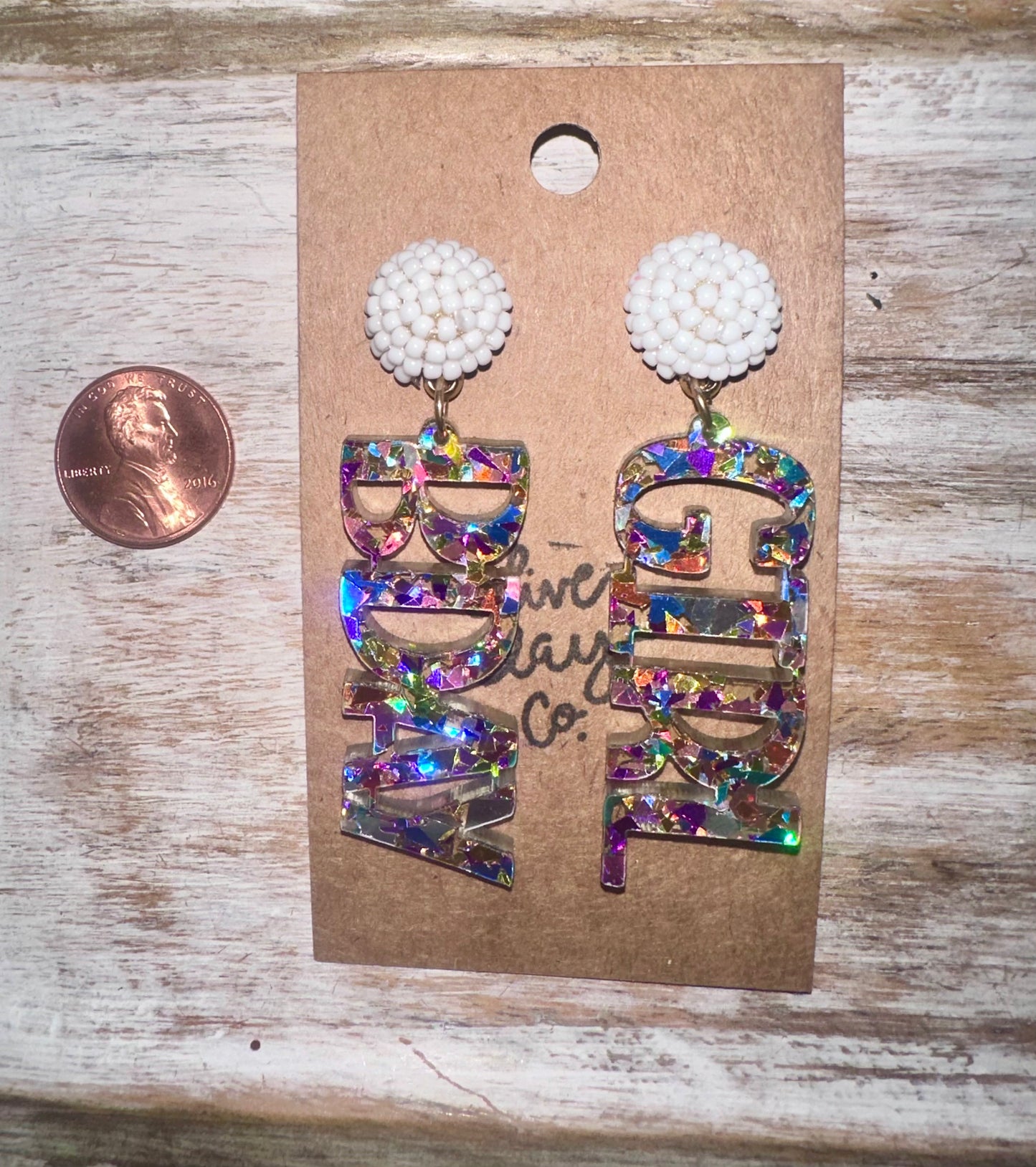 Birthday Girl Acrylic Earrings