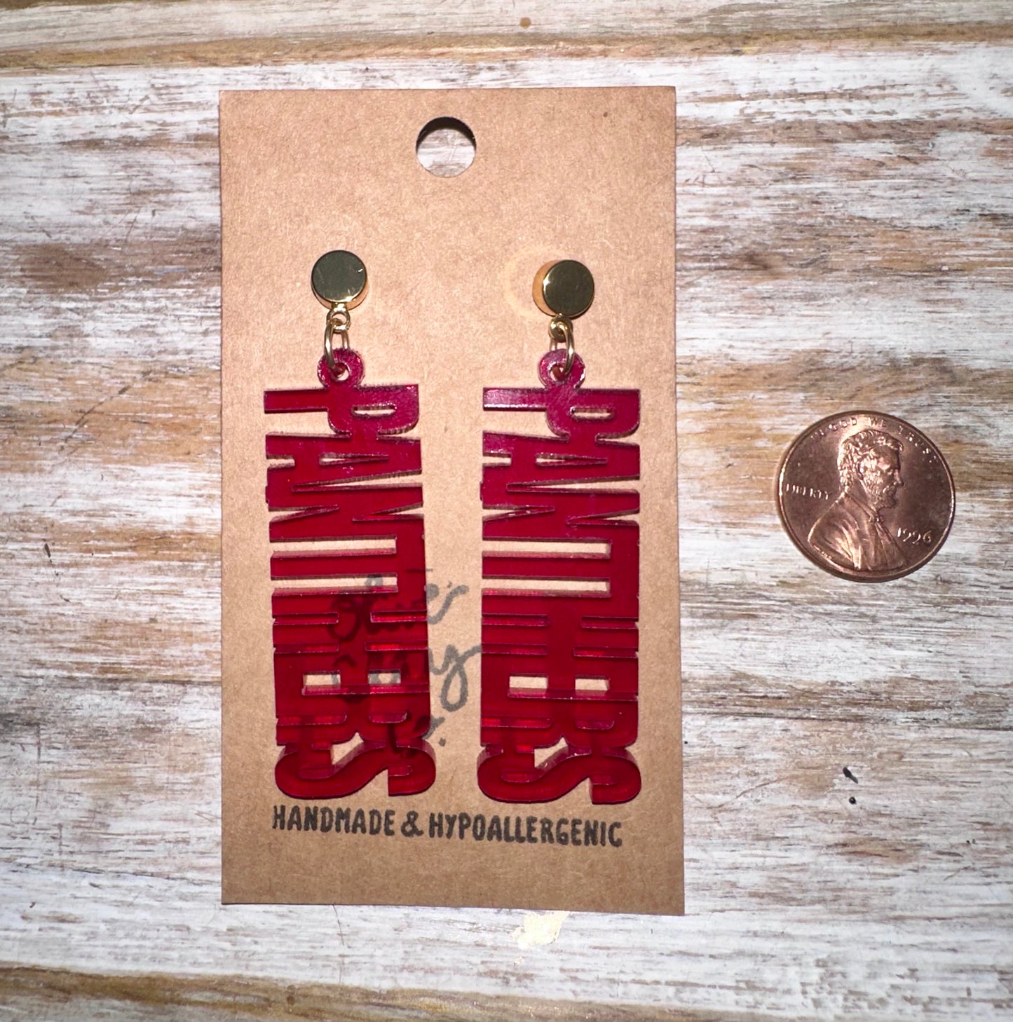 Panthers earrings