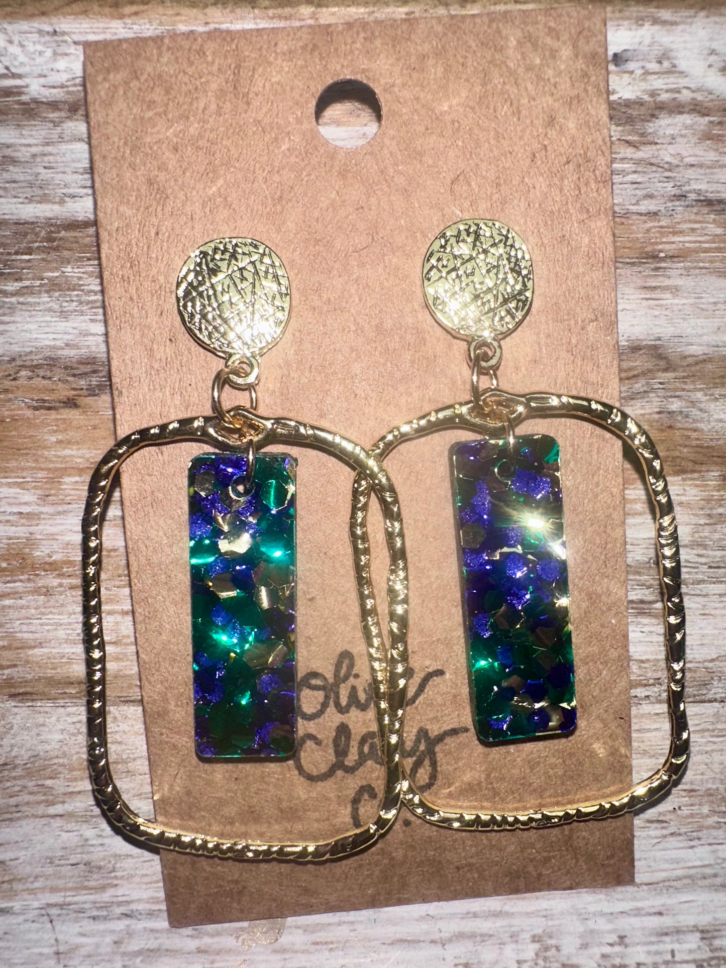 Mardi Gras bar hoops