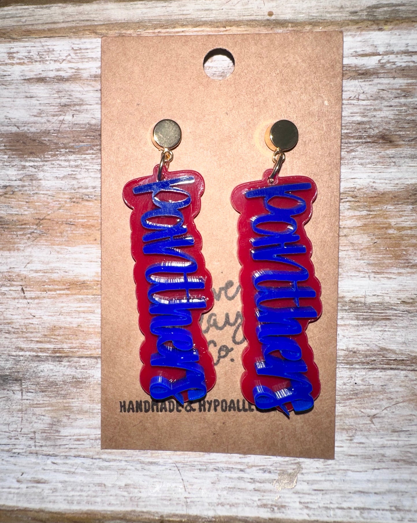 Panthers earrings