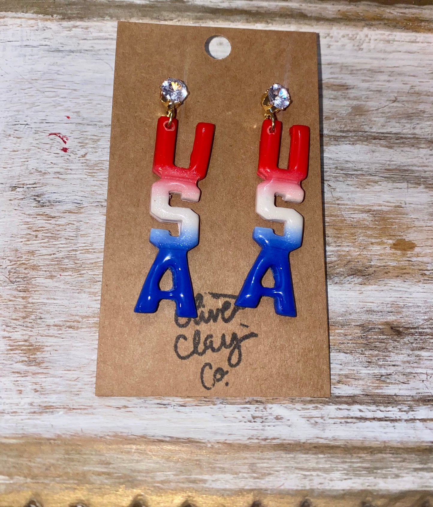USA clay Earrings