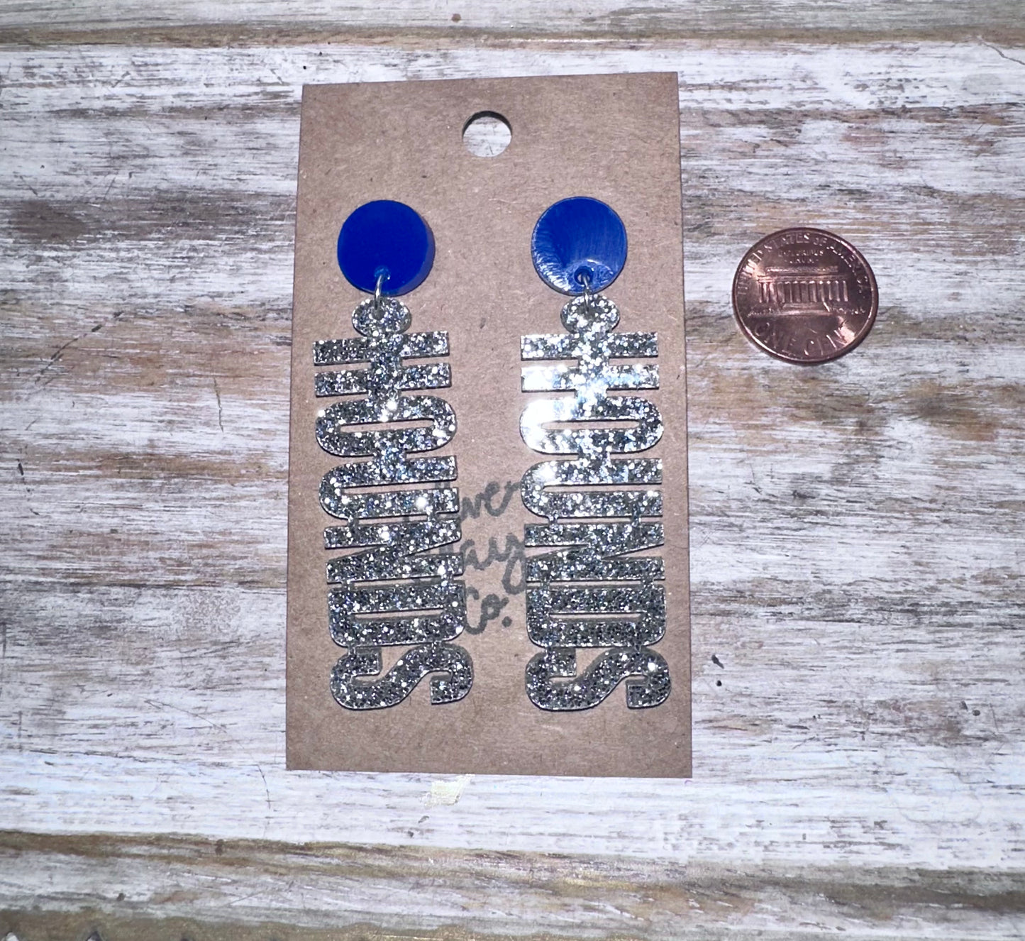 Hounds Glitter Acrylic Earrings