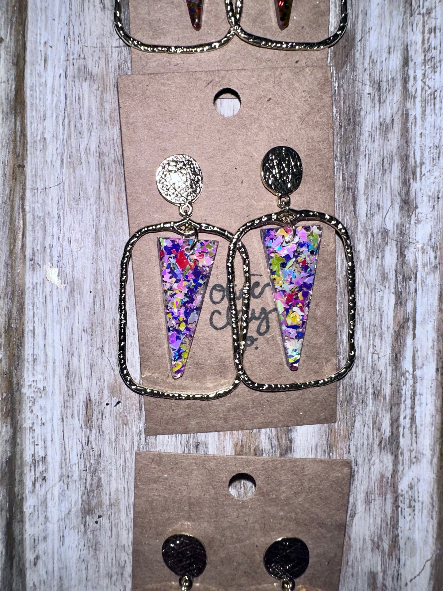 Glitter Spear Hoops