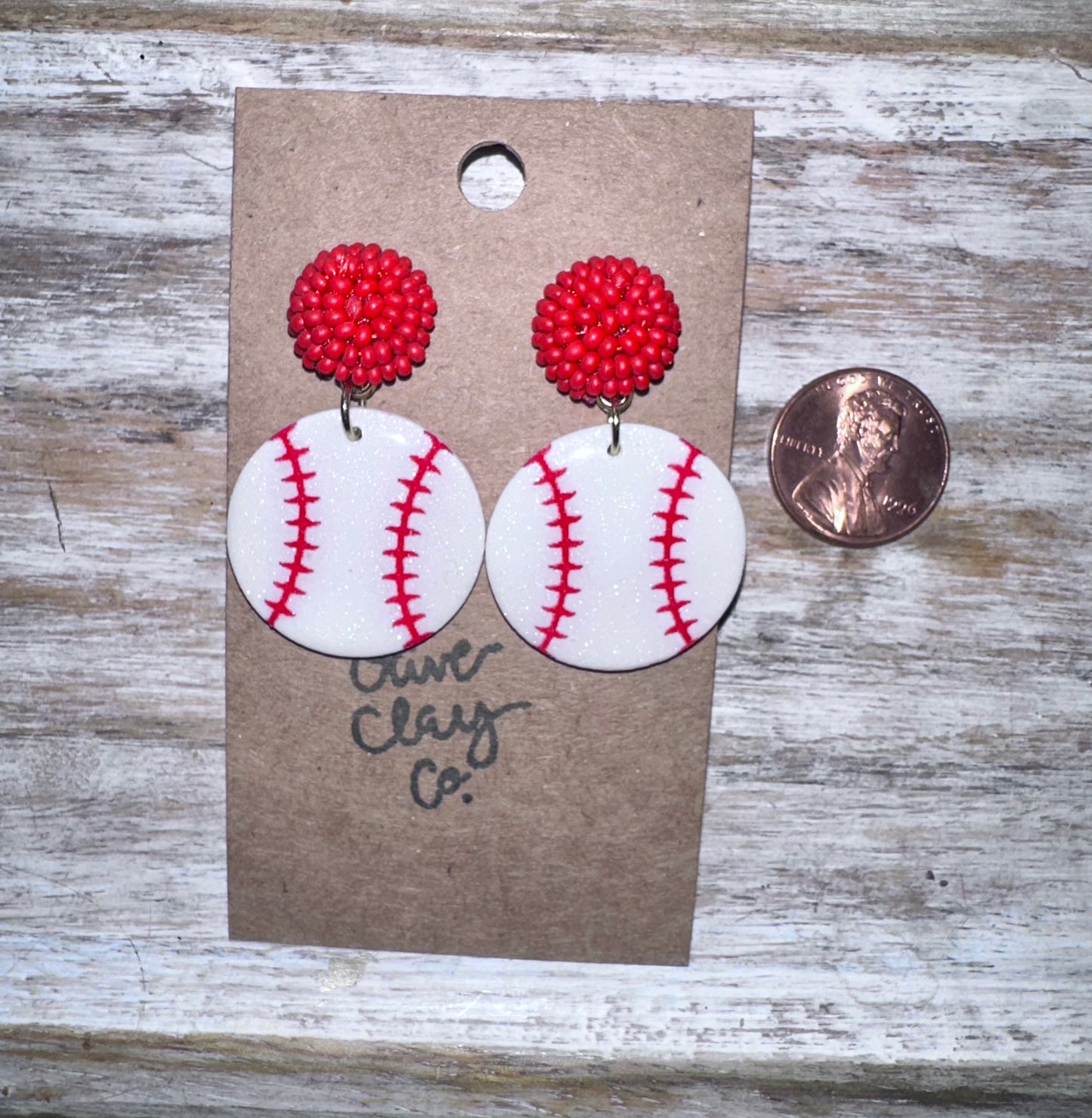 Seed Bead Sports Earrings