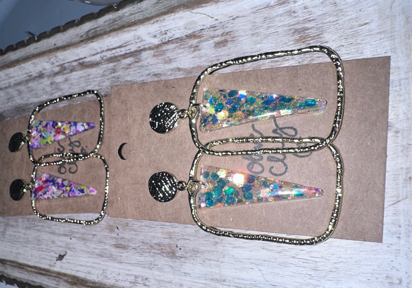 Glitter Spear Hoops