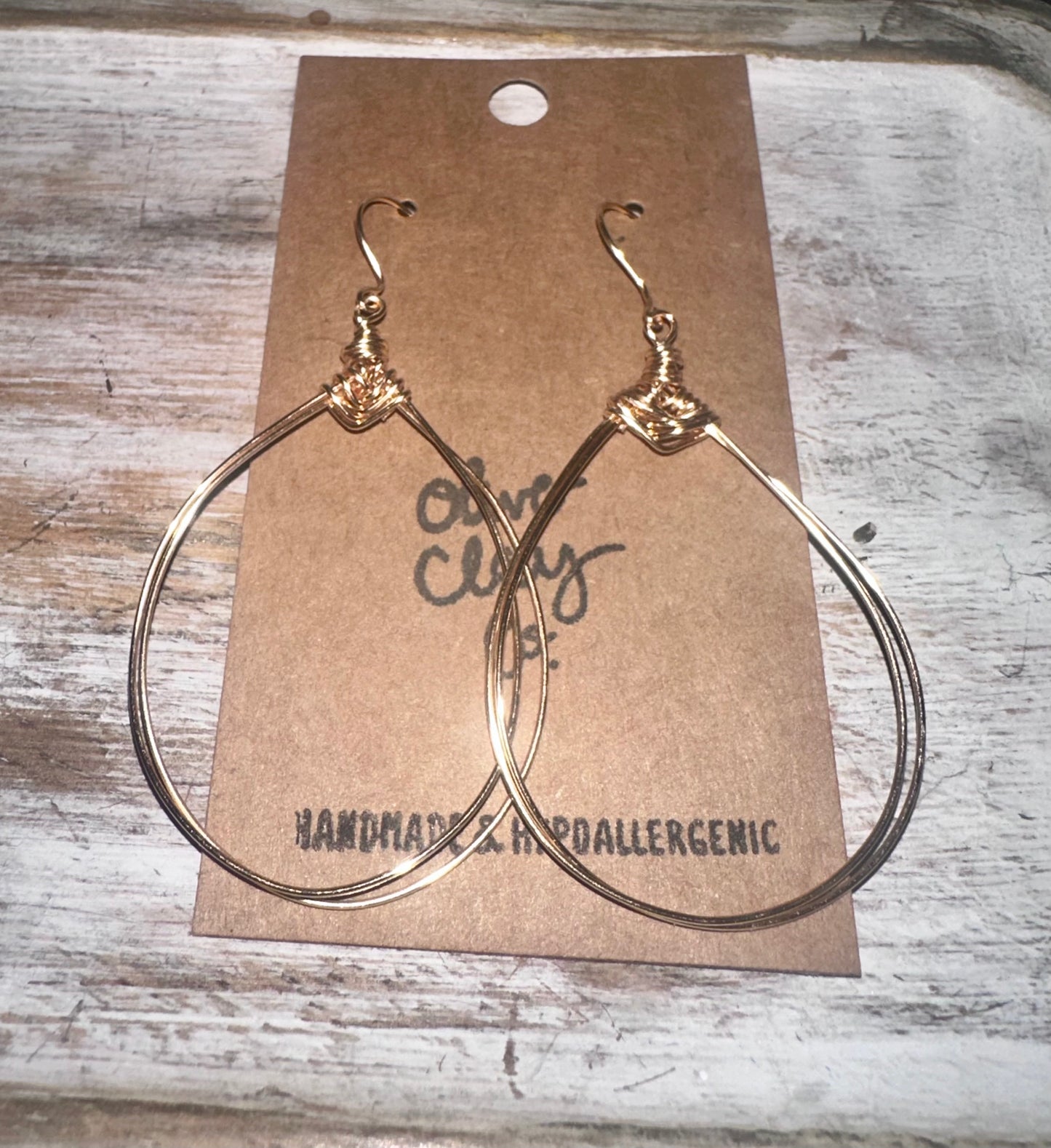Wire wrapped hoops