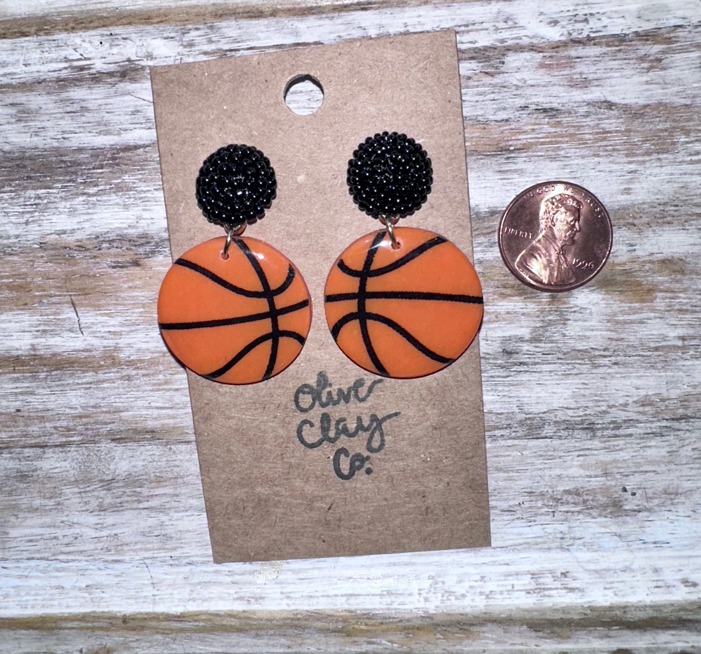 Seed Bead Sports Earrings