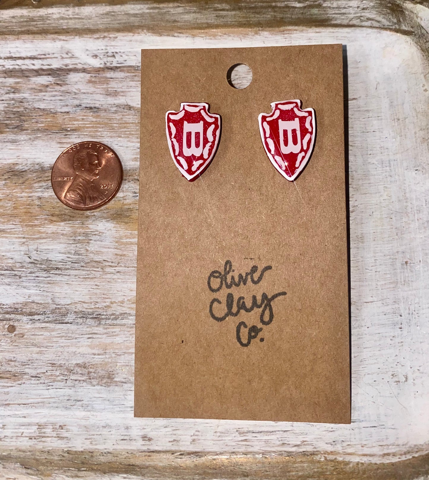 Biloxi Clay Studs