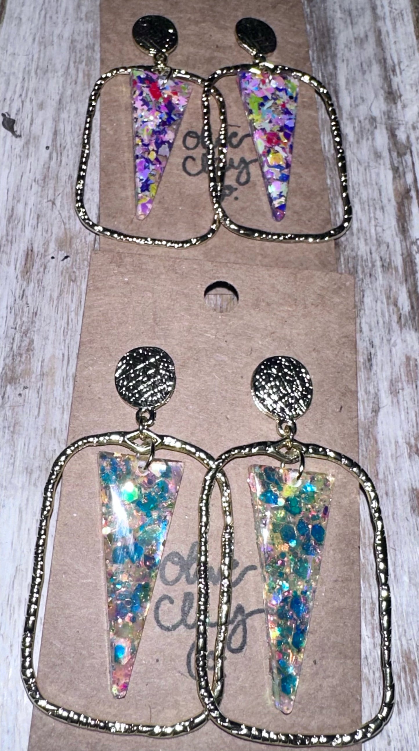 Glitter Spear Hoops
