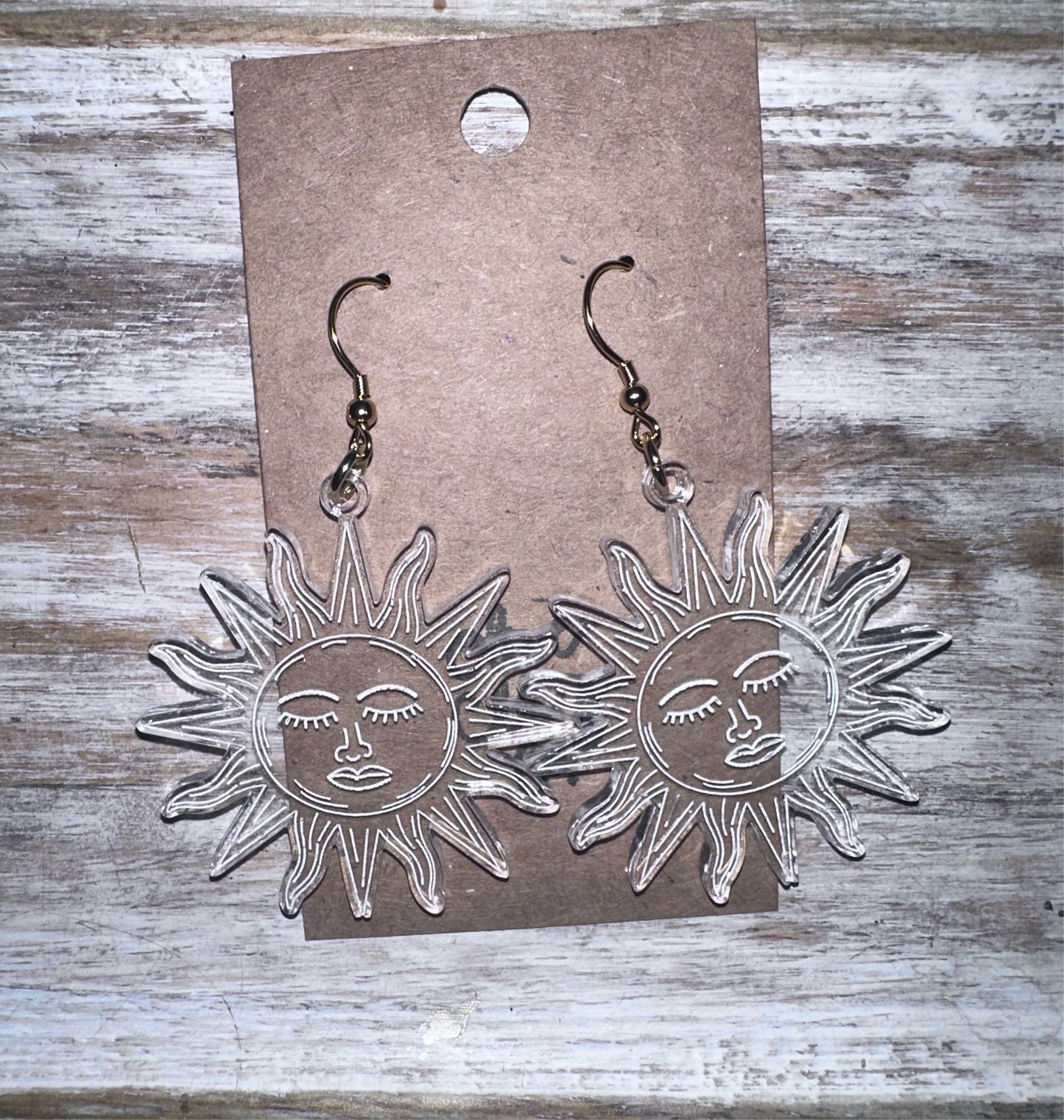 Sun Acrylic Earrings
