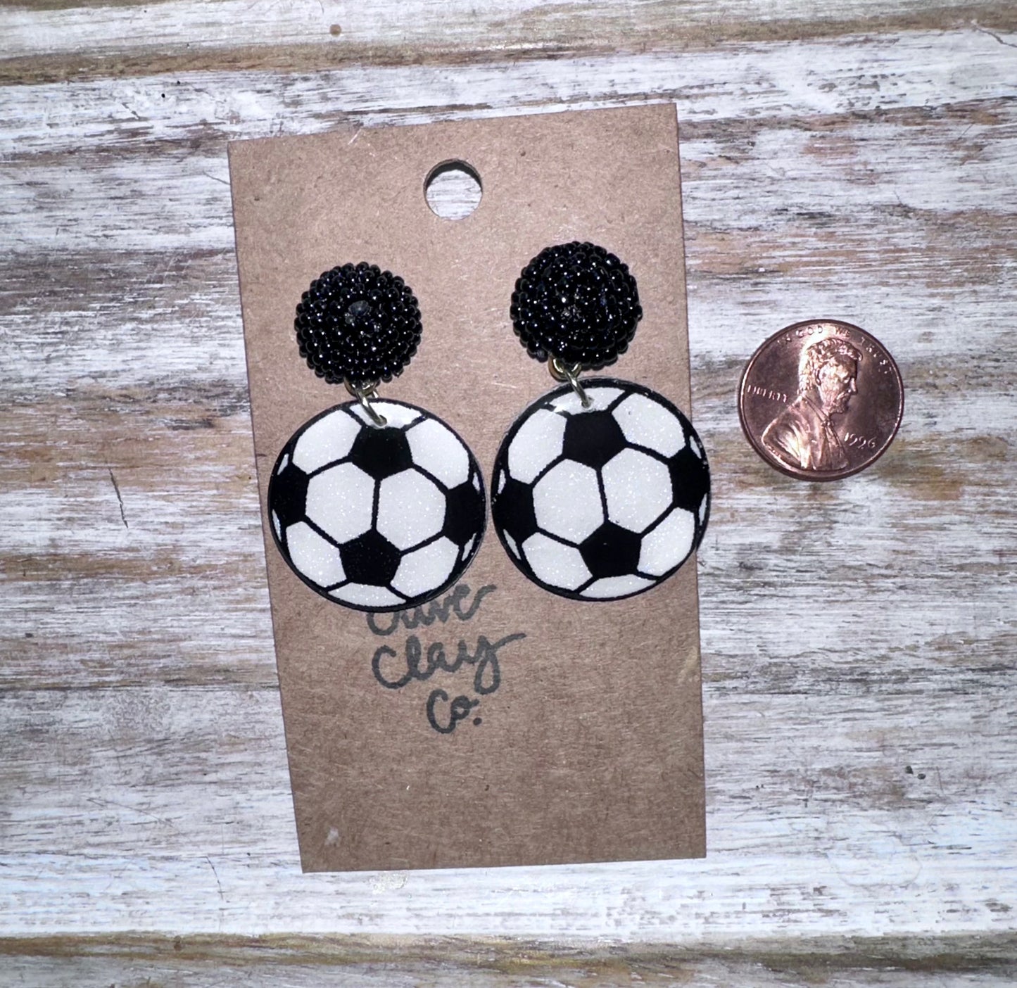 Seed Bead Sports Earrings