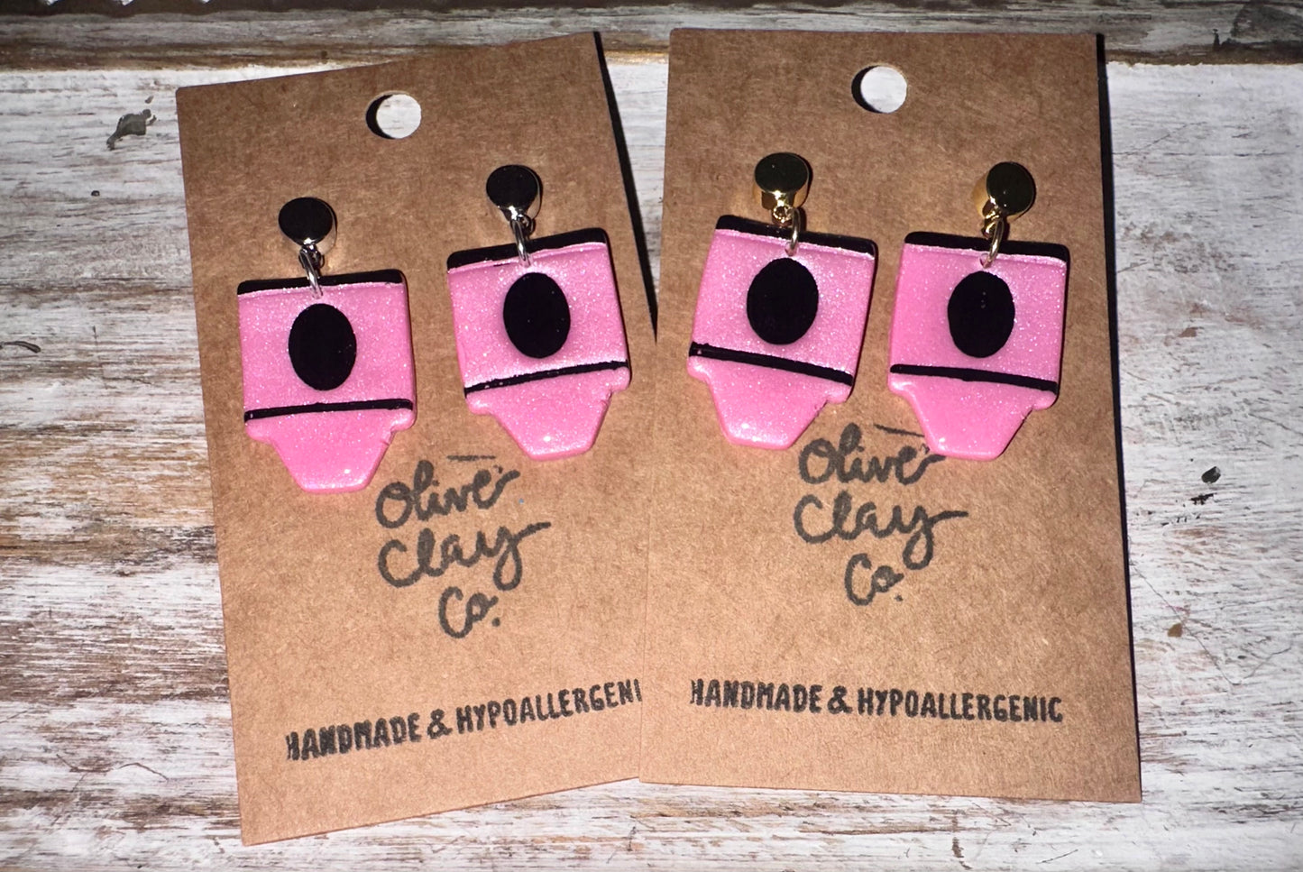 Crayon Clay Earrings