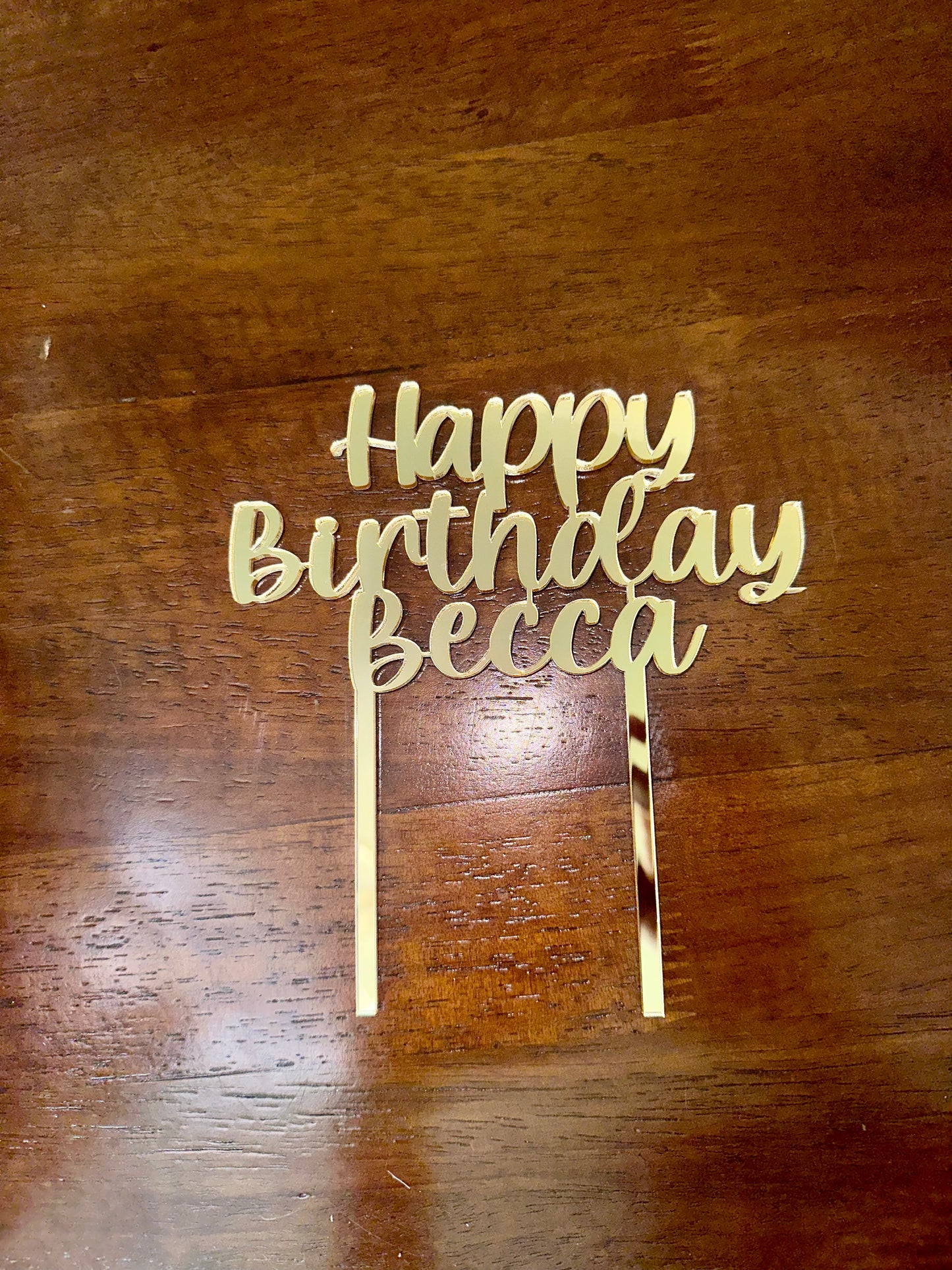 Acrylic Birthday Cake topper