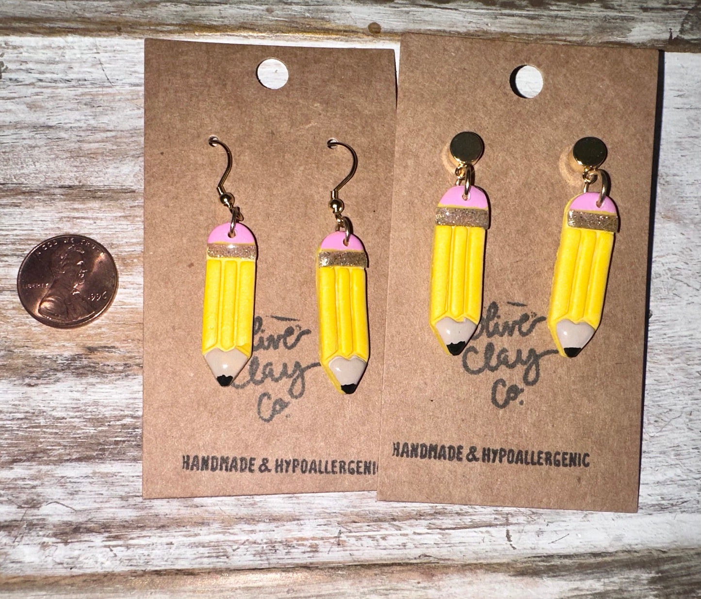 Skinny pencil earrings