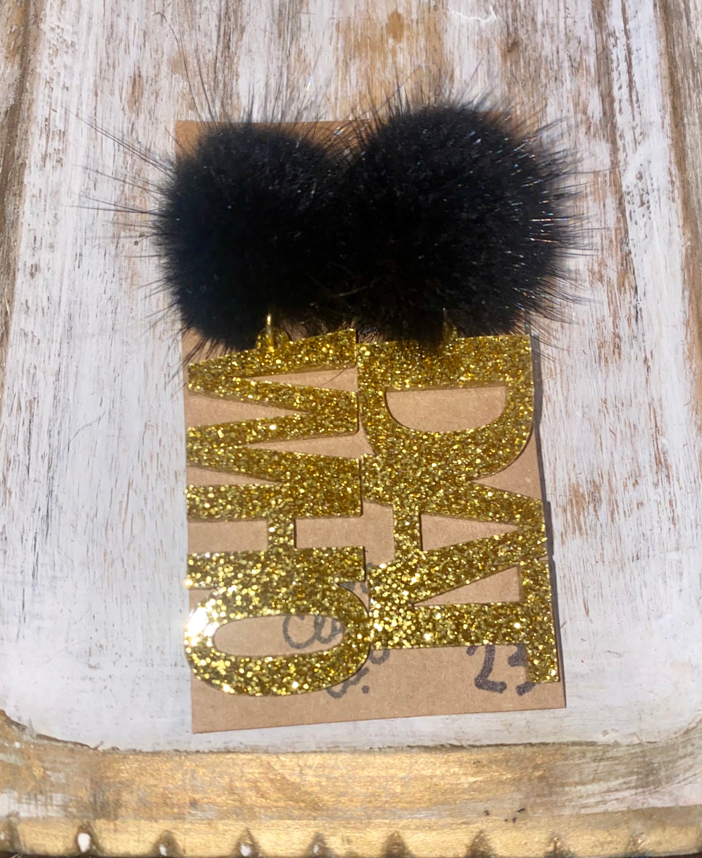 Who Dat Acrylic Earrings