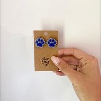 Paw print studs