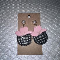 Large Disco Cowgirl Earrings
