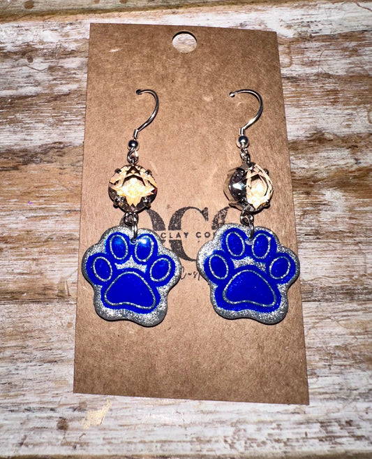 Os paw clay Earrings