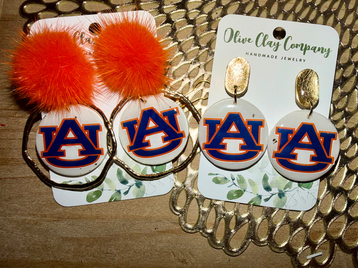 Auburn clay Earrings