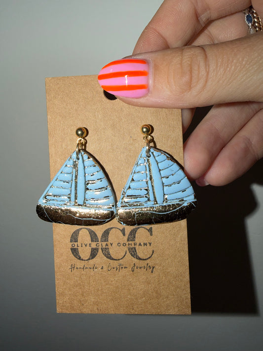 Sailboat earrings