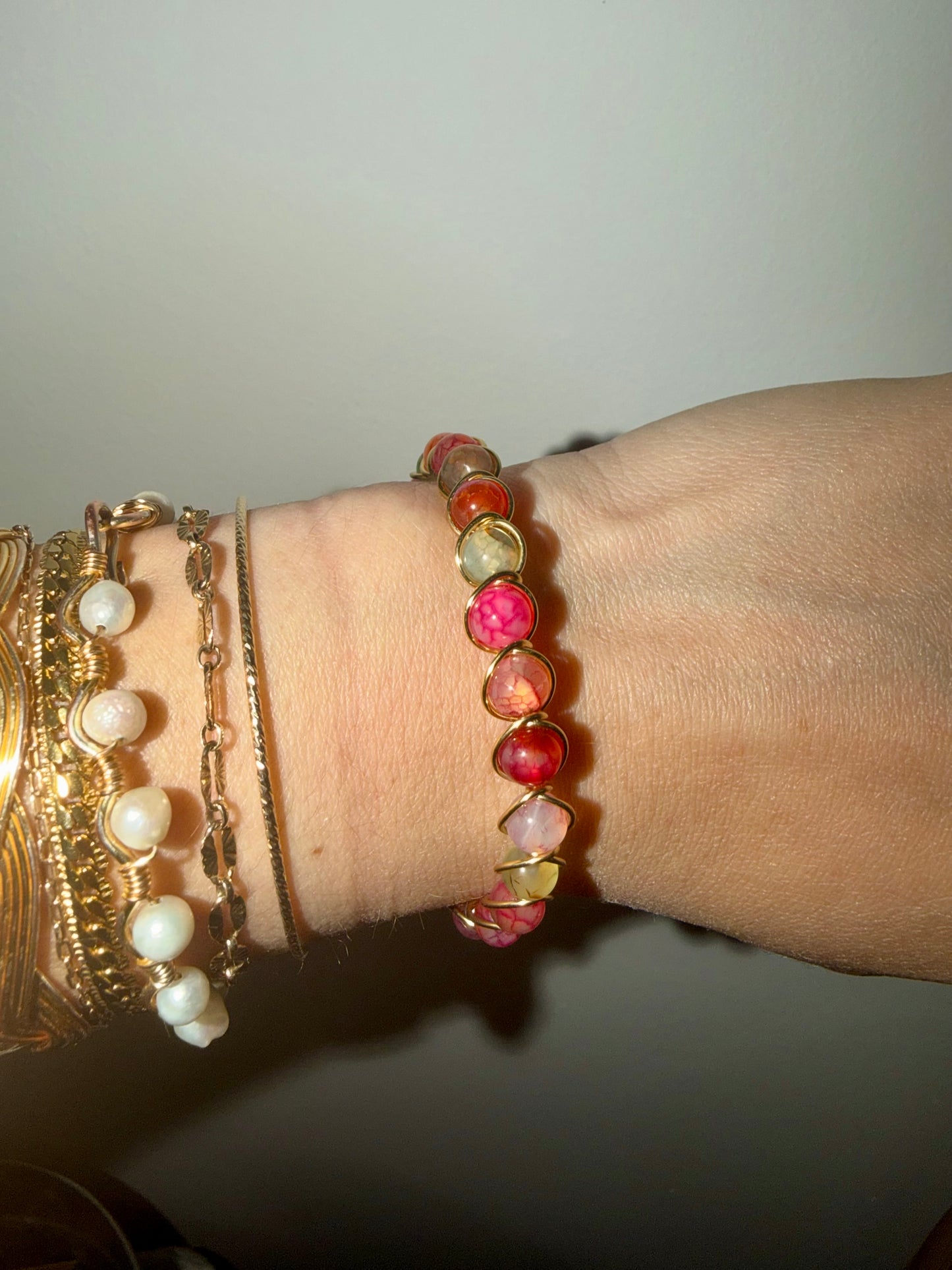 Multicolor wire bracelet