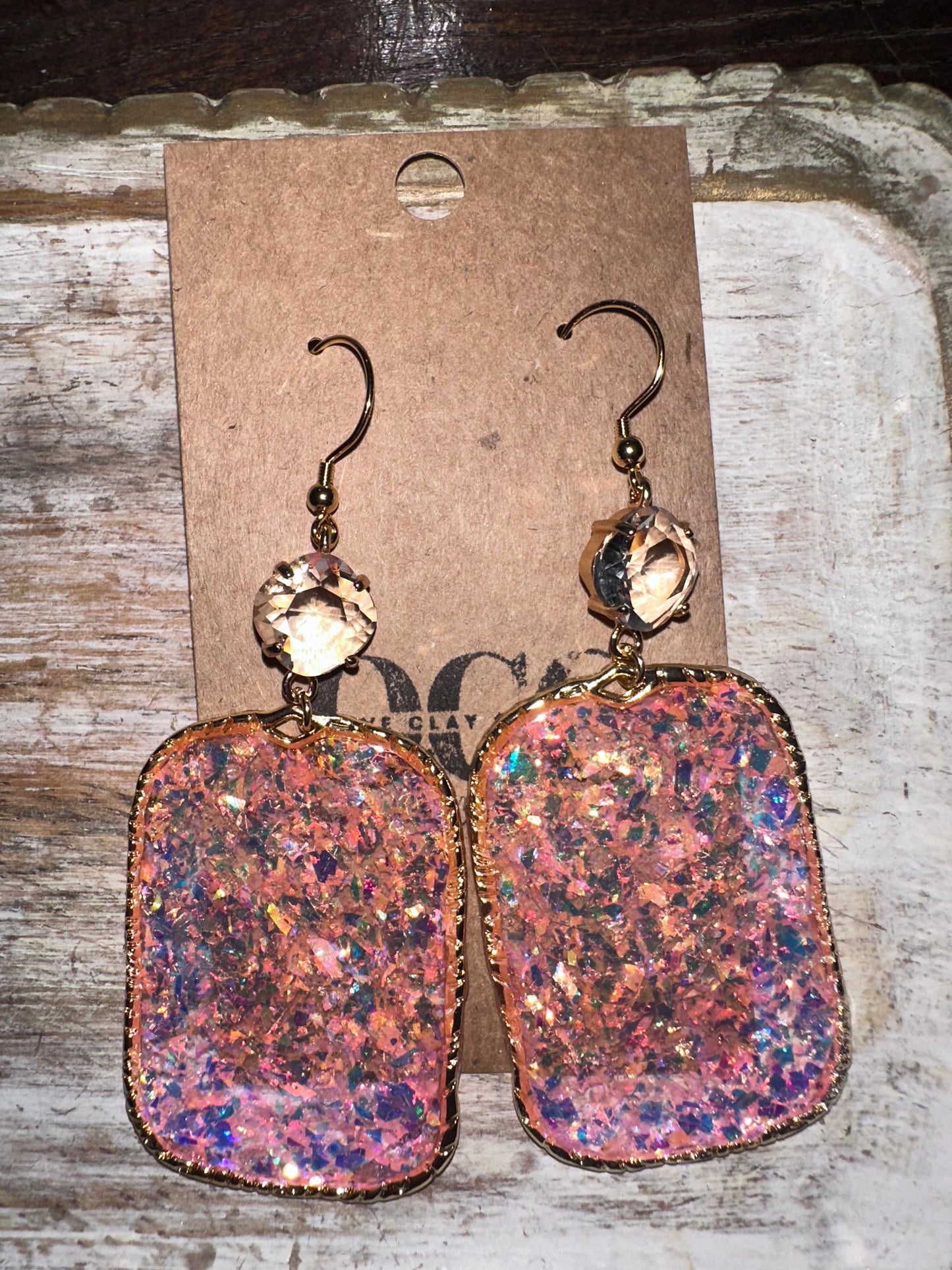 Large resin hoops- gold