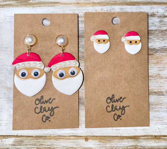 Santa earrings