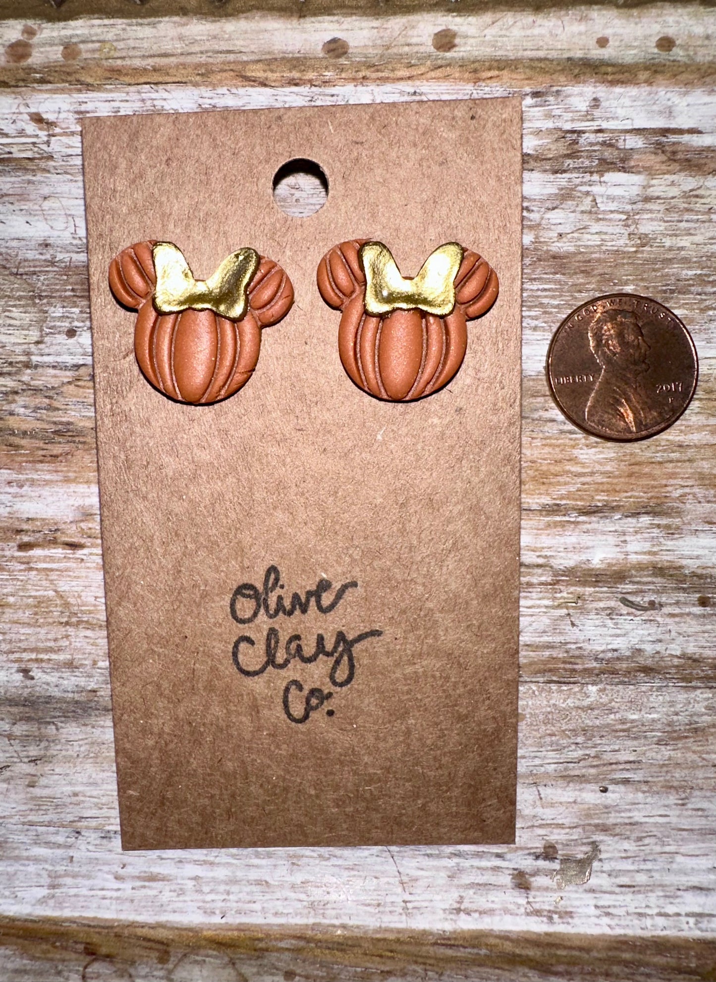 Mouse stud earrings