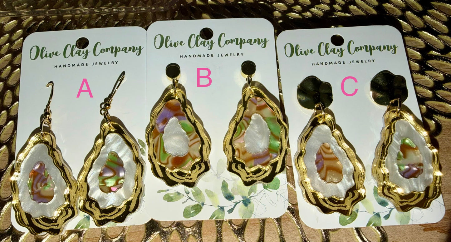 Acrylic Oyster hoops