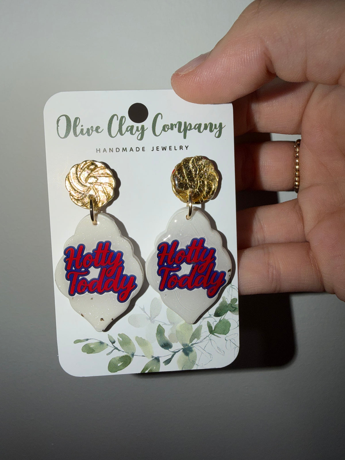 Hotty toddy clay Earrings