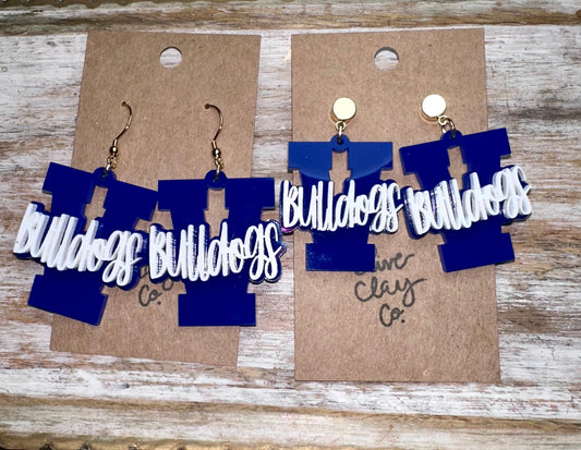 Vancleave Bulldogs earrings