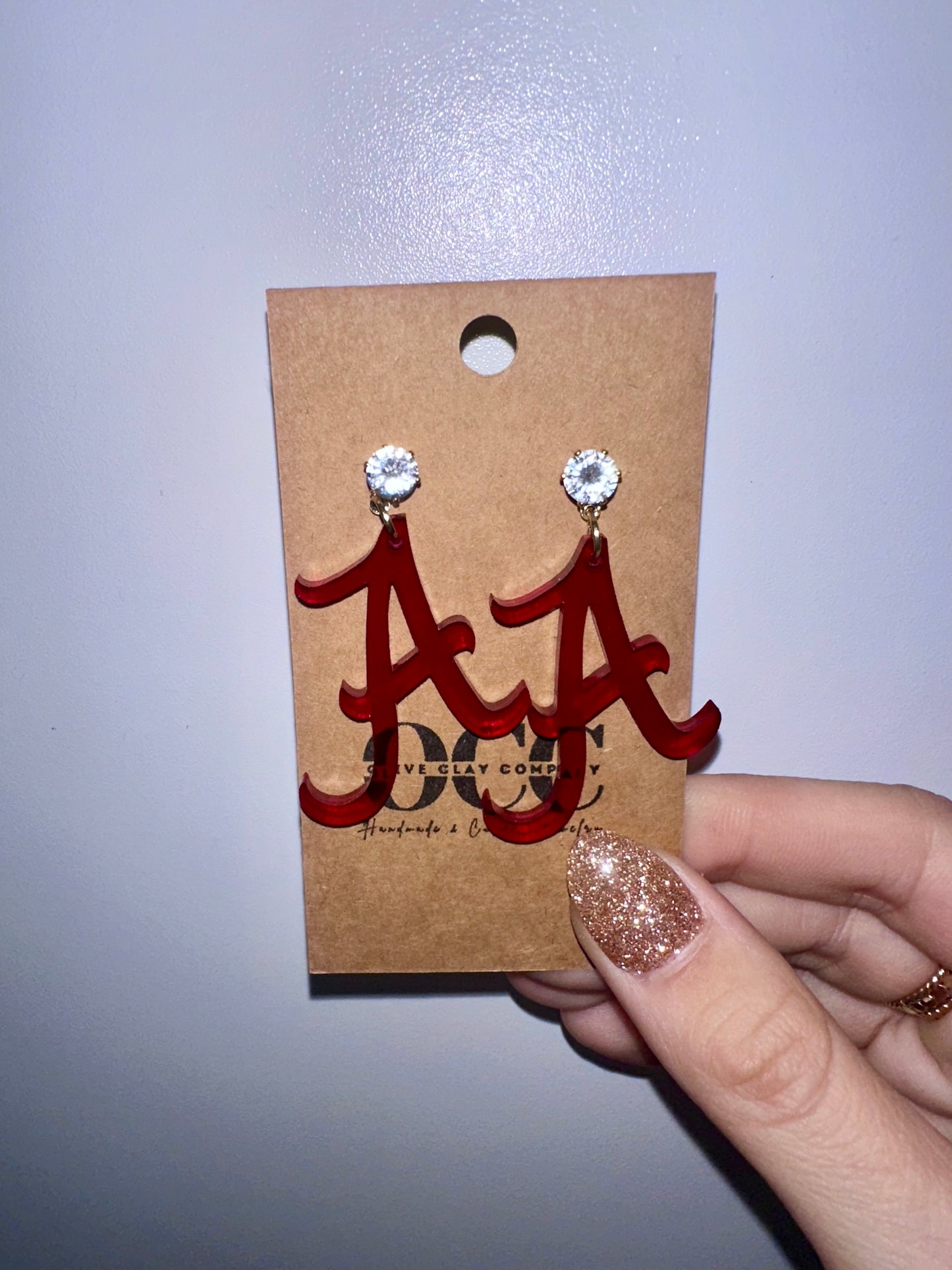 Bama Roll Tide Acrylic Earrings