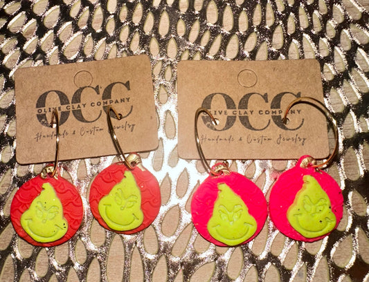 Hoops Grnch hand earrings