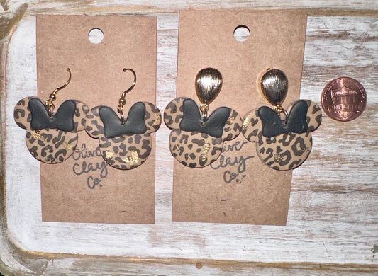 Cheetah Minnie dangles