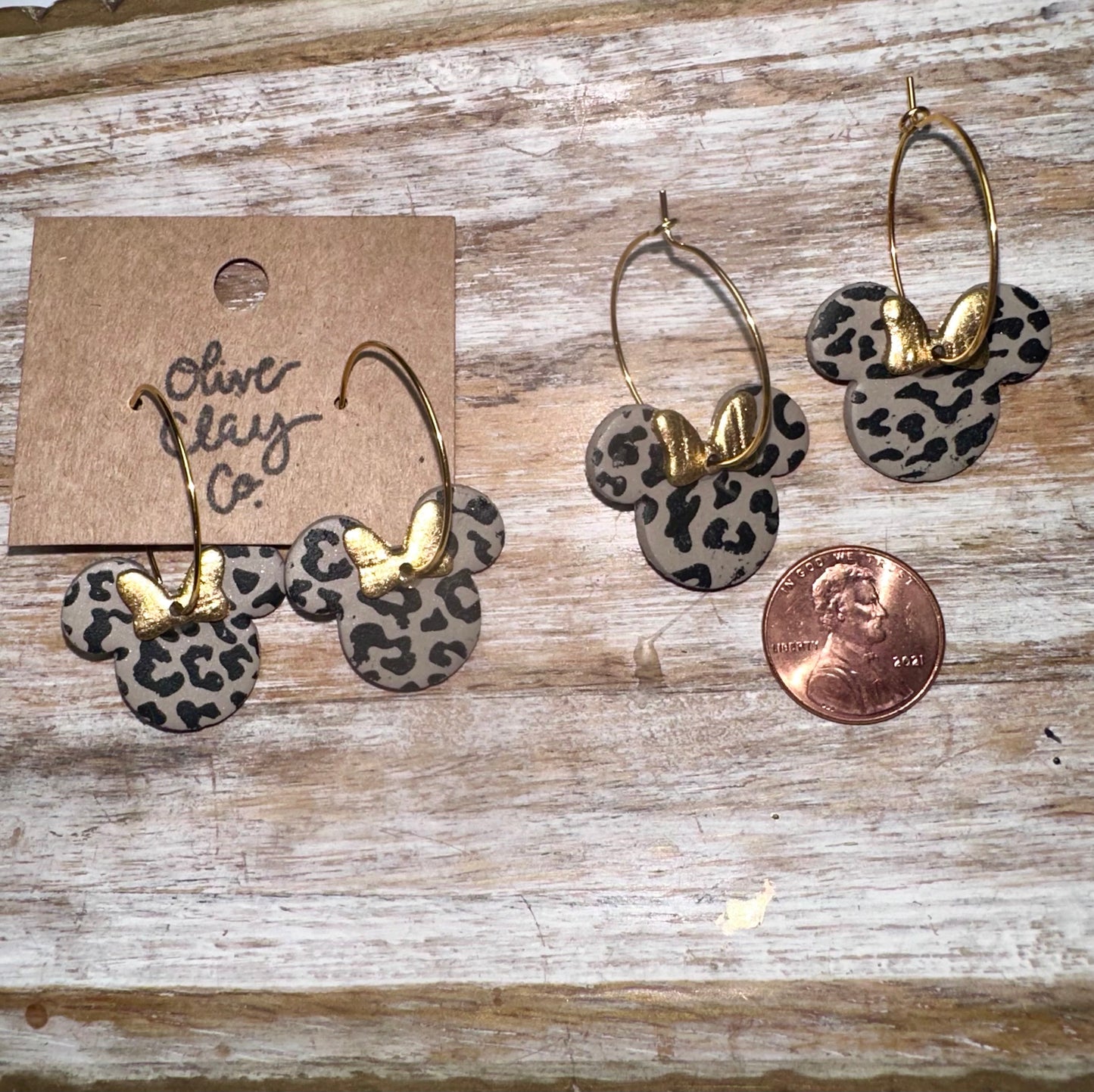 Cheetah Mouse hoops