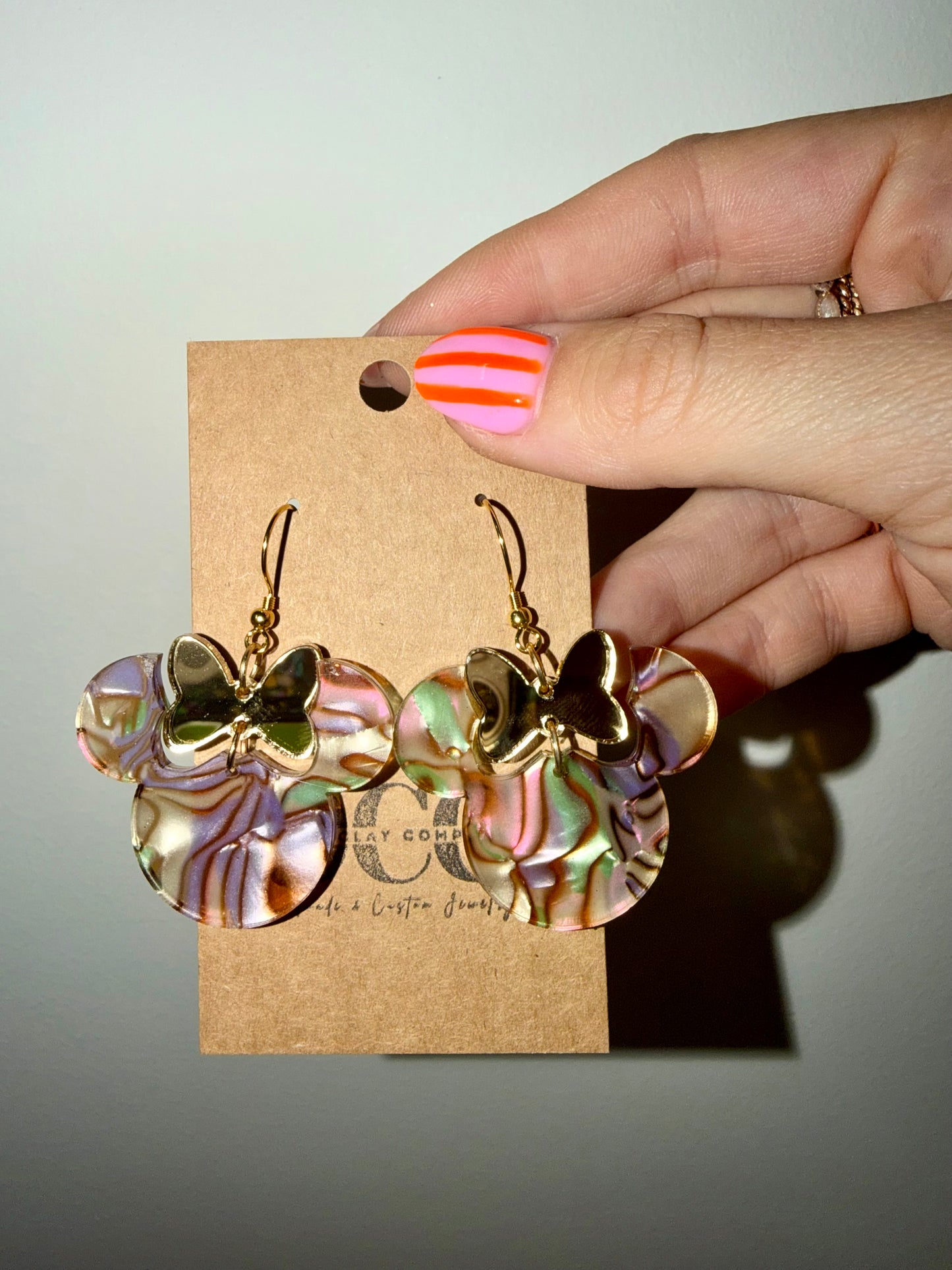 Mouse acrylic earrings