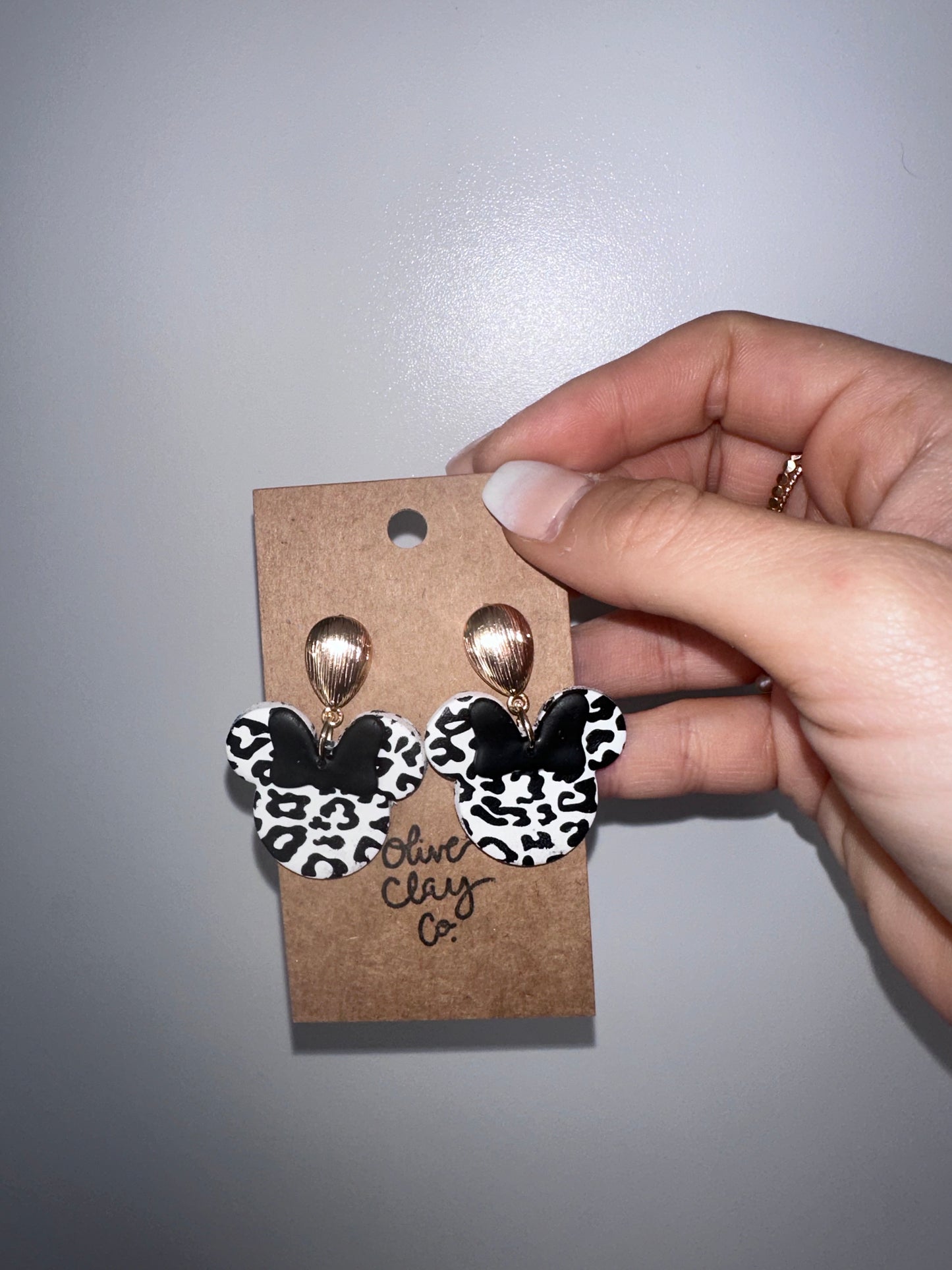 Minnie cheetah earrings