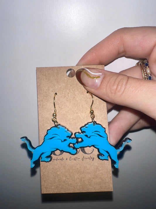 Lions earrings