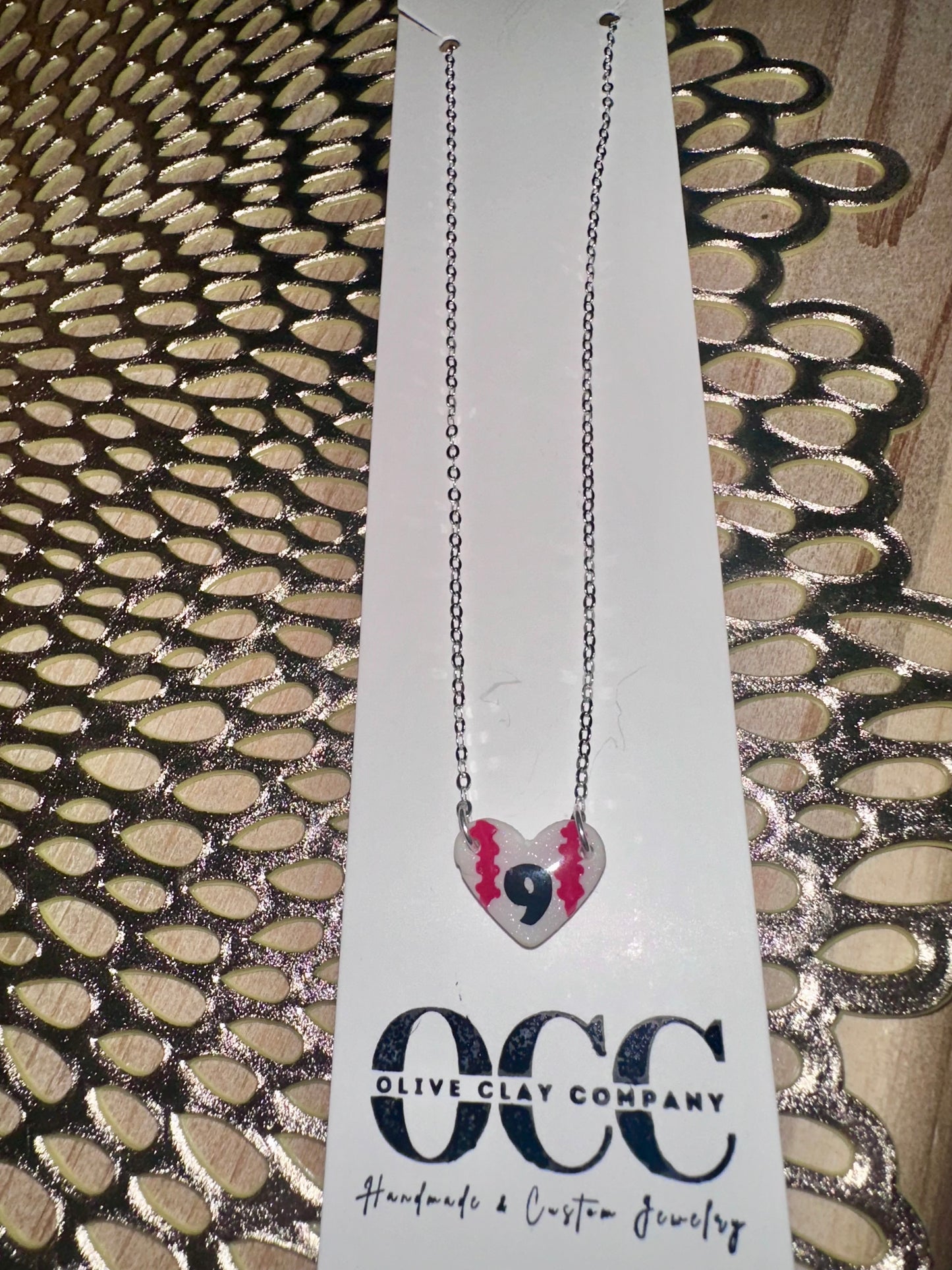 Custom number necklace - non tarnish