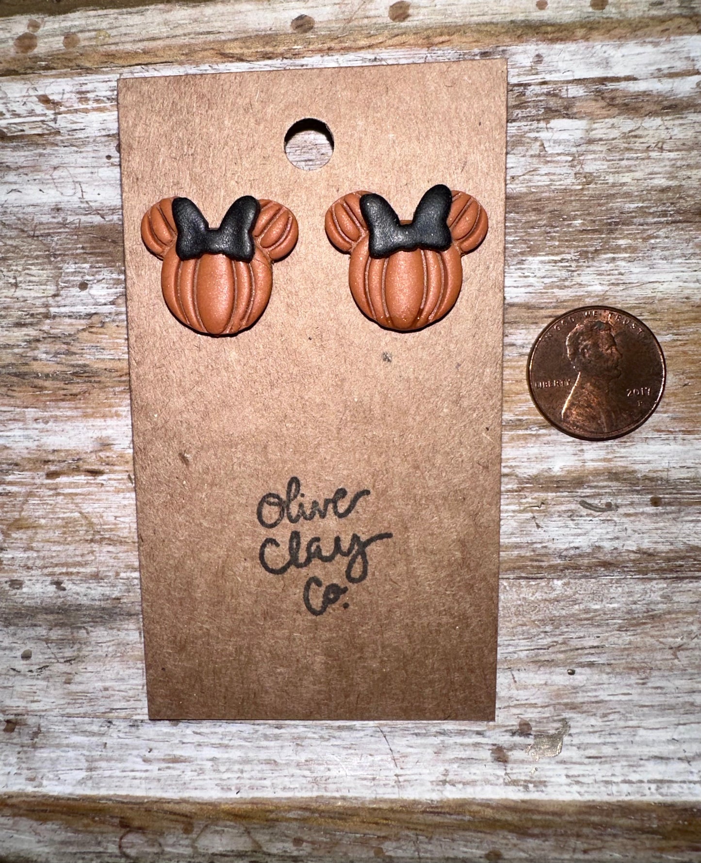 Mouse stud earrings