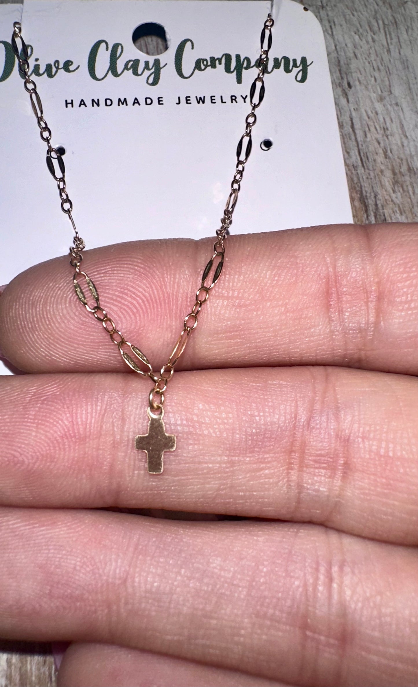 14K Gold Filled cross necklace