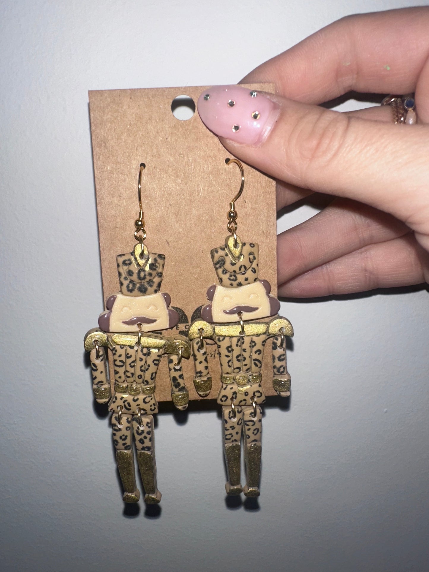 Large nutcracker earrings