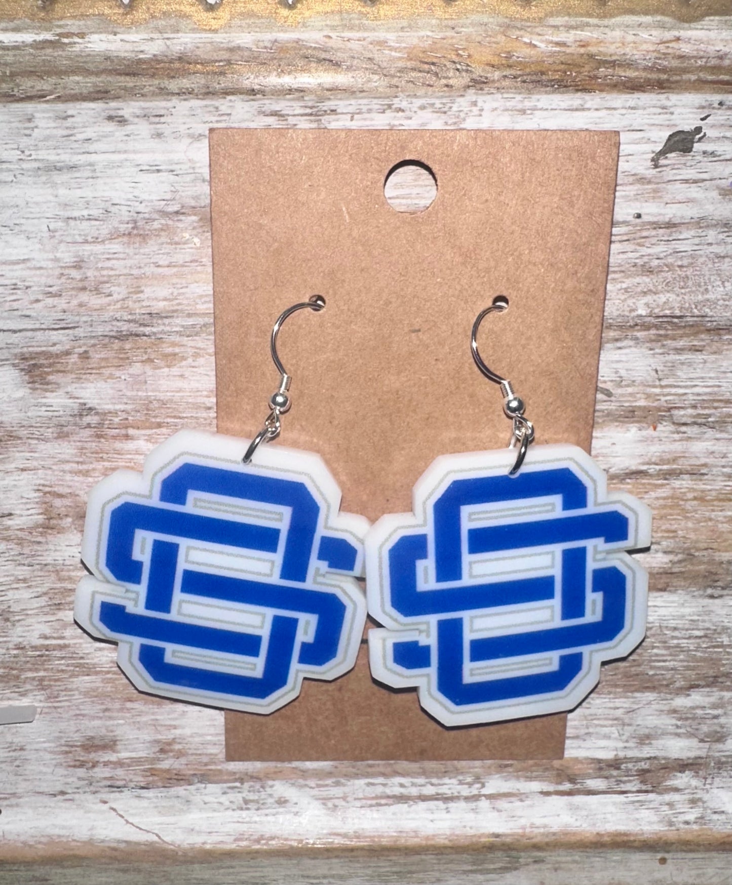 Large OS logo earrings