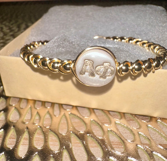 Alpha Phi wire bracelet
