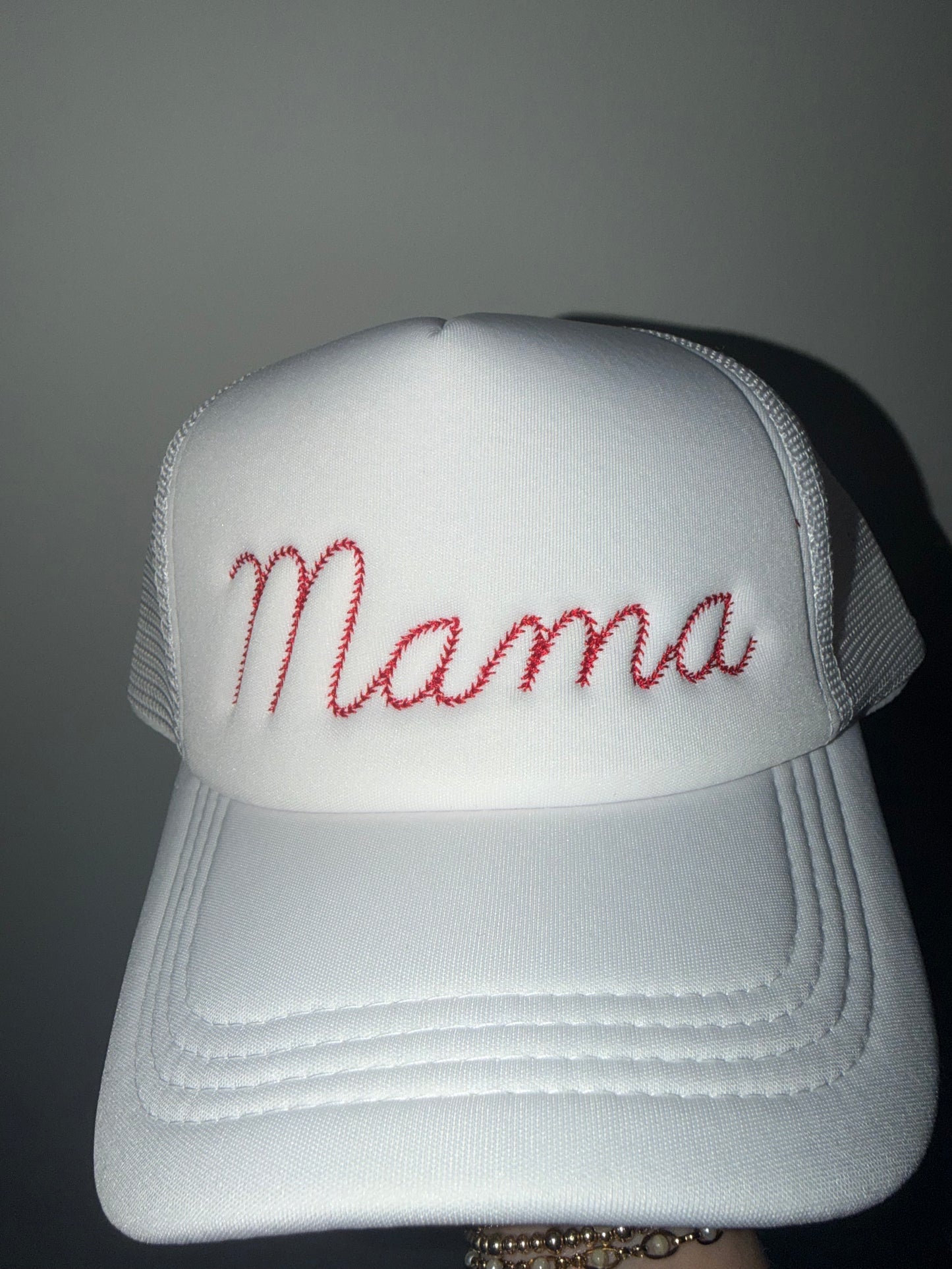 Trucker Adult hat - mama baseball font