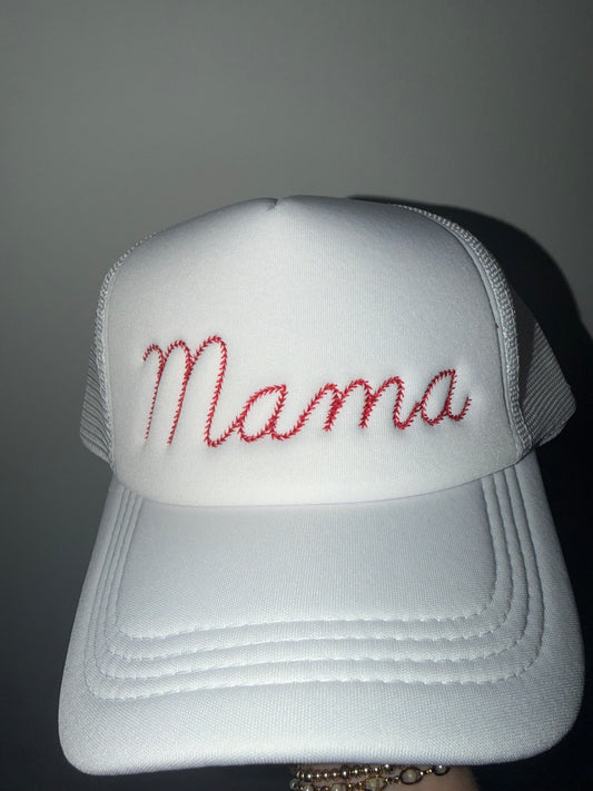 Trucker Adult hat - mama baseball font
