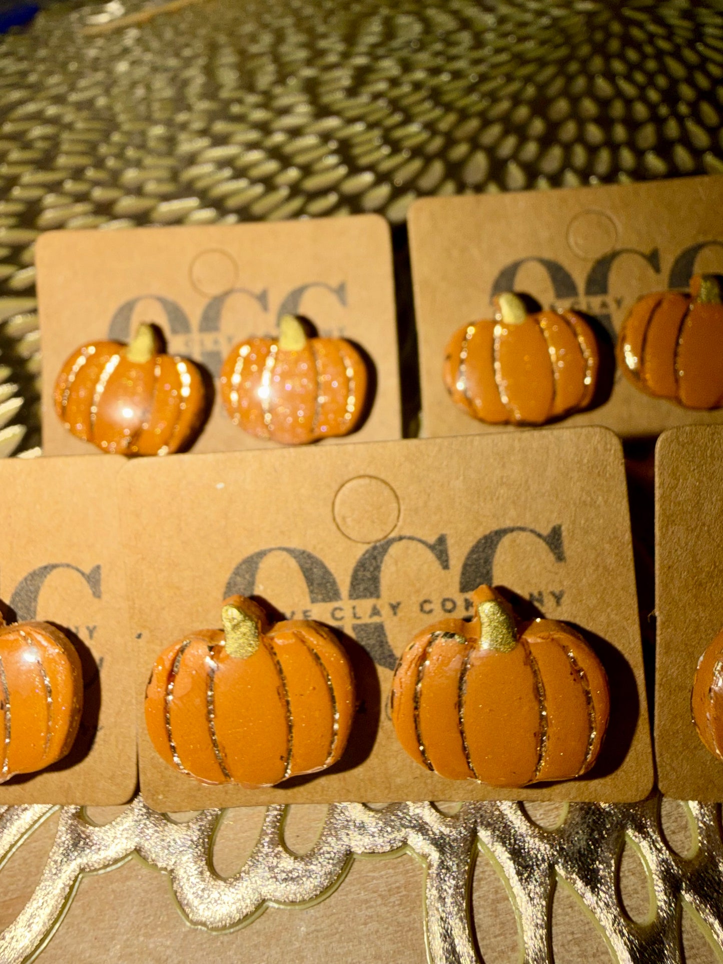 Pumpkin studs