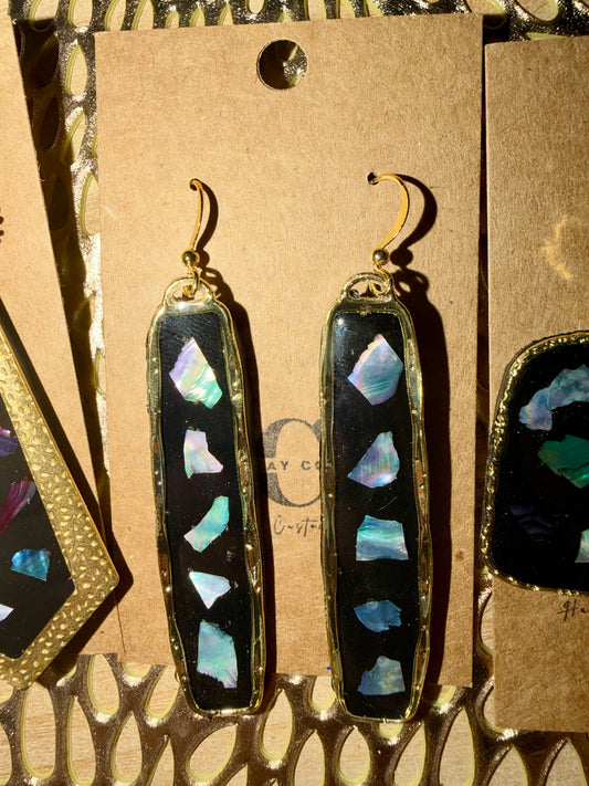 Shell clay earrings